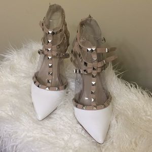 Jessica Simpson Dameera White and tan size 9.5